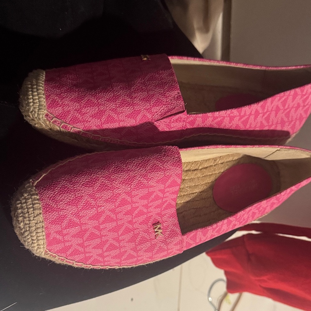 Michael Kors Fuchsia Espadrille Loafers